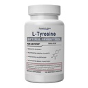 Superior Labs L-Tyrosine 500 mg, acide amino nootropique pur non-OGM, haute absorption, soutien de l'humeur et du focus, soulagement du stress, clarté cognitive et mentale, soutien de la thyroïde et de l'alerte, 120 capsules végétatives