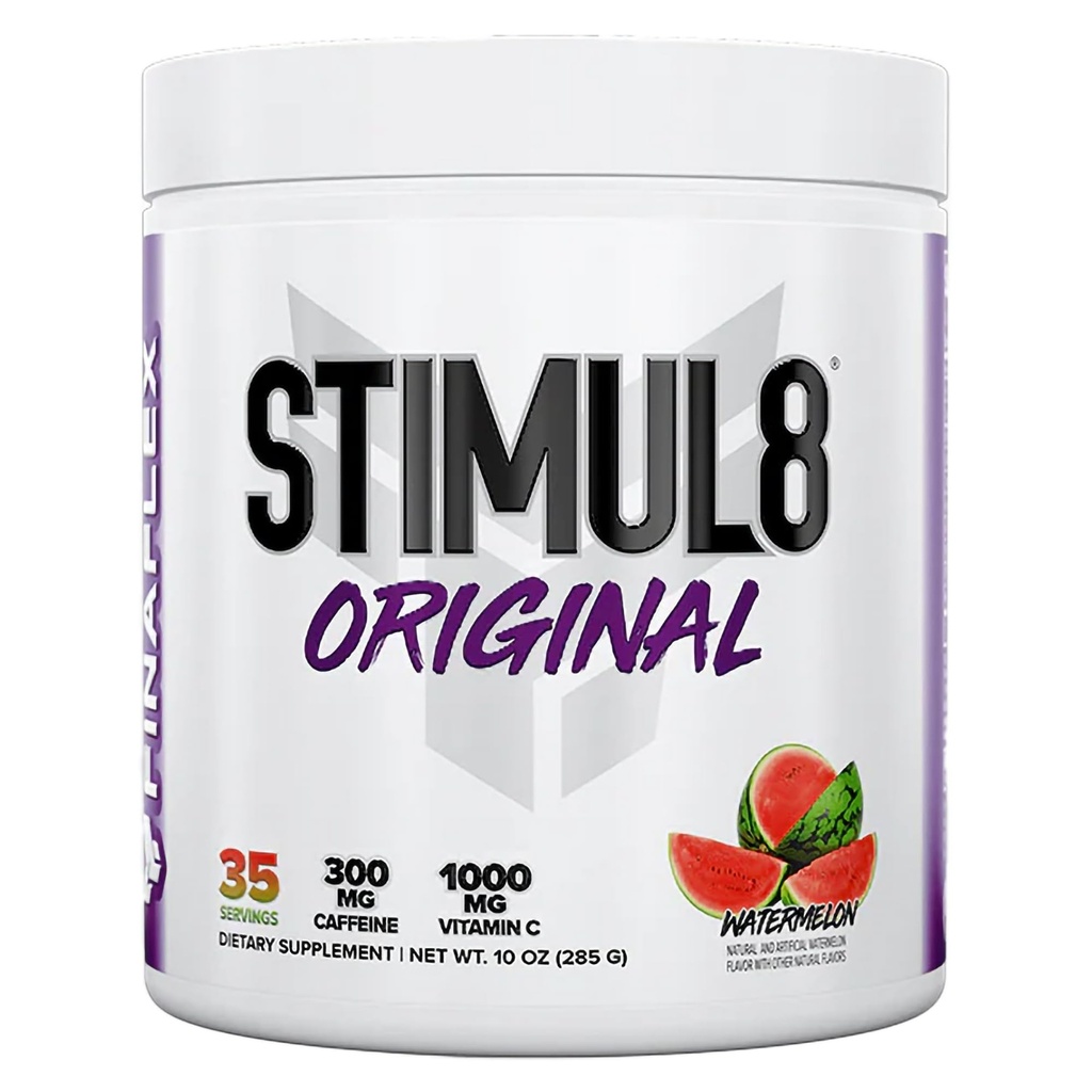 FINAFLEX STIMUL8 Original Pre-Workout, Watermelon - Energy, Strength & Endurance for Men & Women - With Caffeine, Beta-Alanine & Vitamin C - 35 Servings