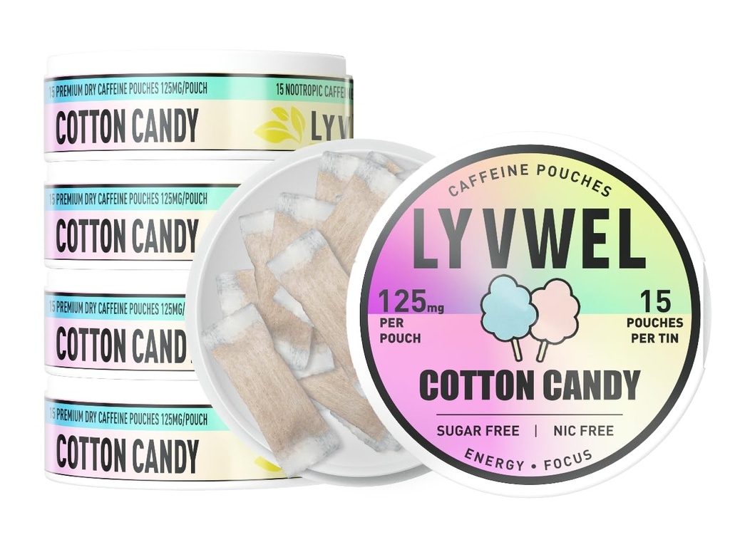 LyvWel 125mg Cafeïne energie zakjes 