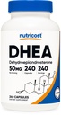 Nutricost DHEA 50mg, 240 capsules - Sans gluten, sans soja, sans OGM, supplément