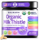 Melkdistel Capsules 120 Counts, Premium Herbal Lever Ondersteuning Formule, niet-GMO en derde partij getest, ondersteunt natuurlijke detox, reiniging en reparatie