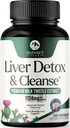 Leverreiniging Detox & Repair - Melkdistelsupplement voor spijsvertering en immuungezondheid - Gemberwortel, choline en paardenbloemwortel - Herbal Lever Ondersteuning met Silymarin, bietenwortel & Artichoke - 120 capsules