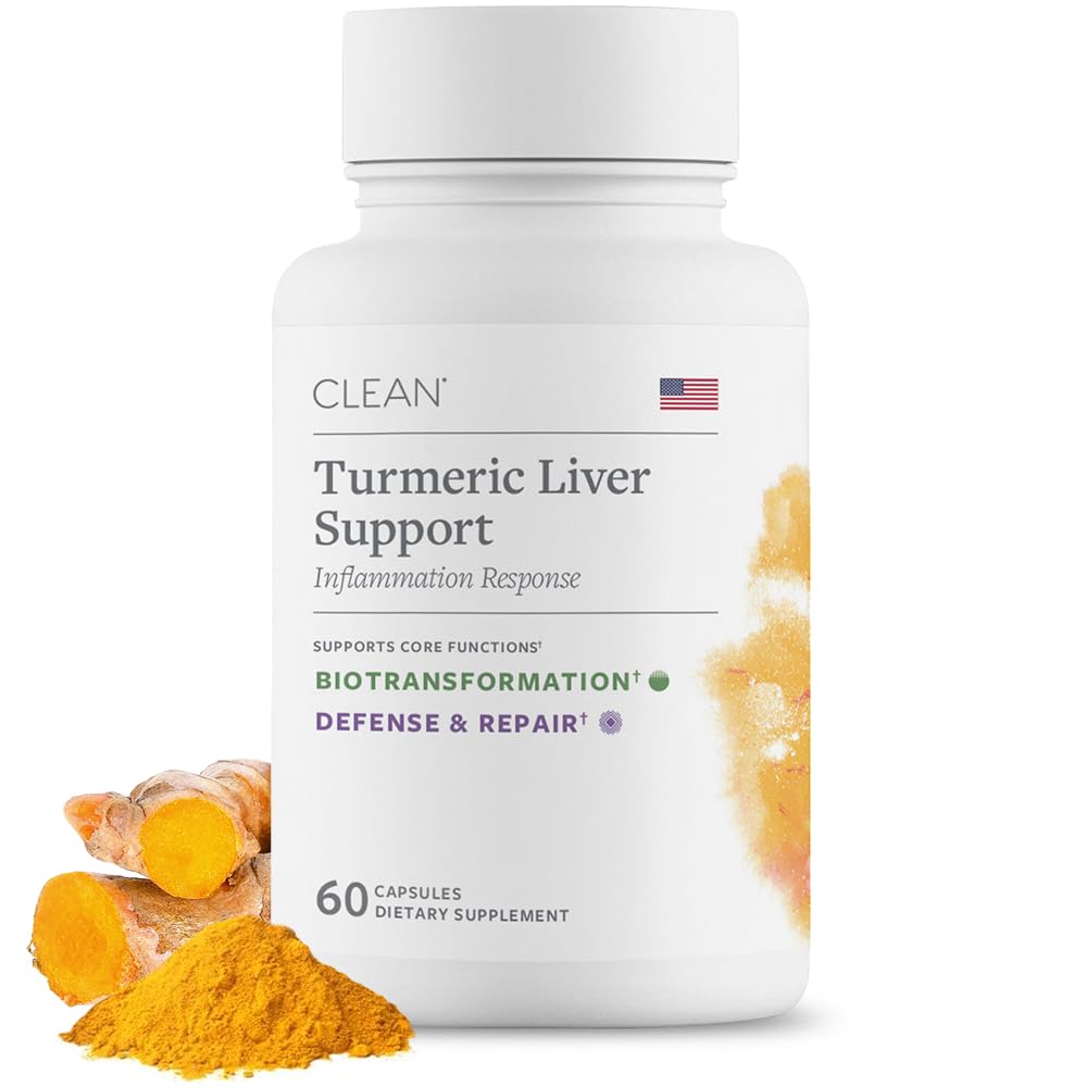 Leverondersteuningssupplement voor levergezondheid & detox, melkdistel, Kurkumasupplement met antioxidantbescherming, vegetarische capsules, non-GMO, glutenvrij en sojavrij - 60 Tel.