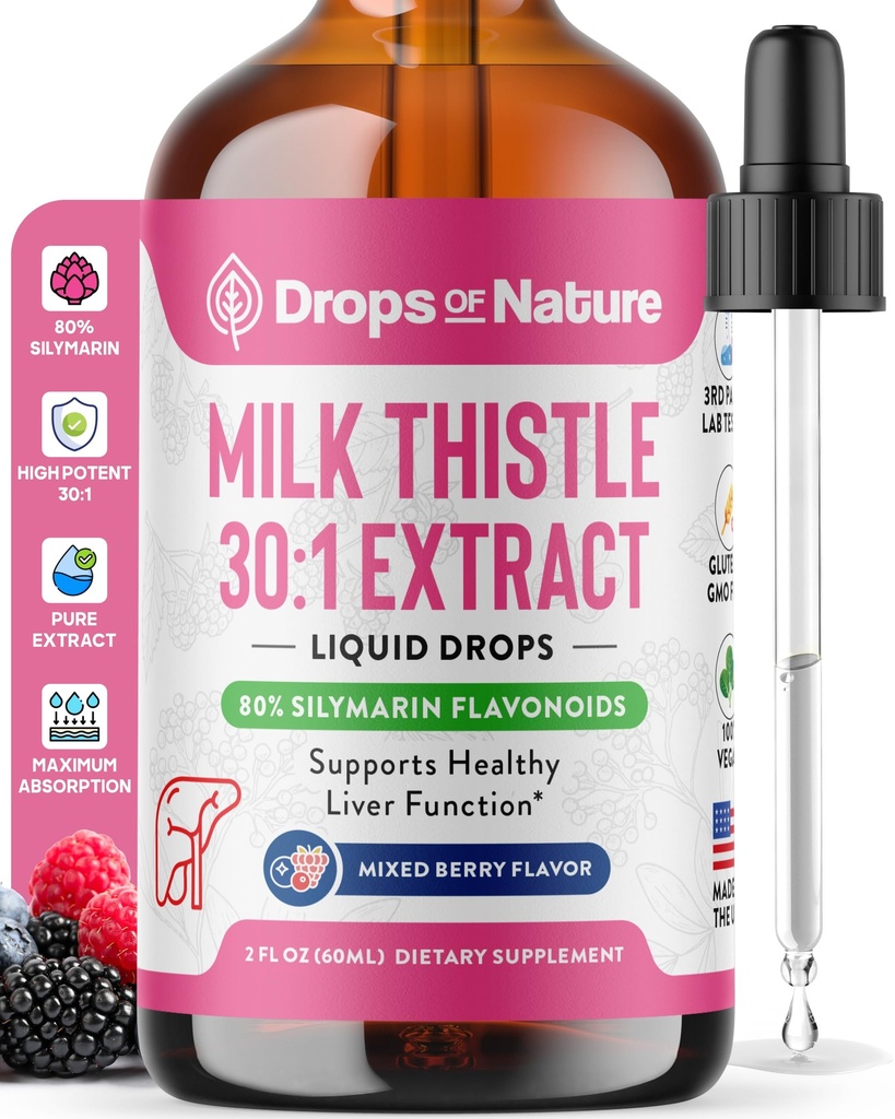 Melkdistel Druppels met 80% Silymarin Flavonoids 