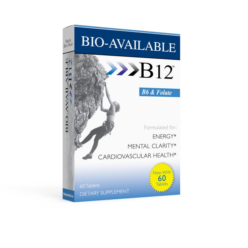 Wellgenix Bio disponible Multivitamines quotidiennes (60 ct) - Formule de soutien ciblée avec les vitamines méthyl B12, B6, Folate et Biotine - Supplément d'énergie et de régime sublingual pour la santé immunitaire et globale