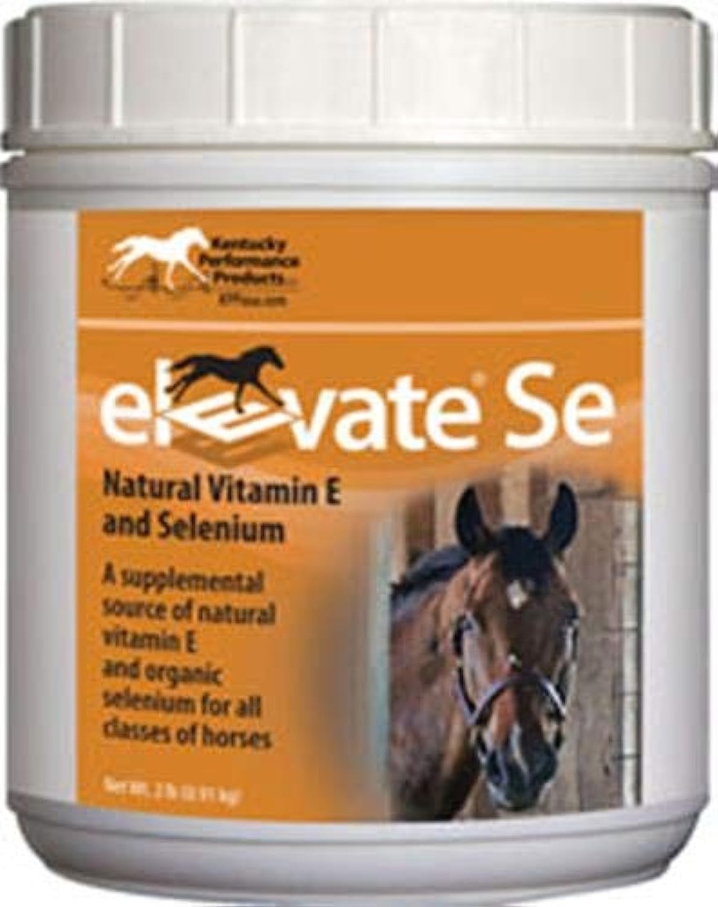 Kentucky Performance Prod Elevate Se natuurlijke vitamine E en Selenium poeder voor paarden, 2 pond Container