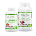 BariSlim Citrate de calcium bariatrique et multivitamine bariatrique à croquer complète - Vitamine bariatrique et supplément pour chirurgie post bariatrique, y compris le pont gastrique et les manches gastriques