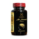 Matrice mentale - Soutien à la mémoire, au focus et au vieillissement, Nourriture cérébrale, Booster cérébral pour la mémoire et le focus, stimule la performance cognitive - 1 bouteille 60 capsules