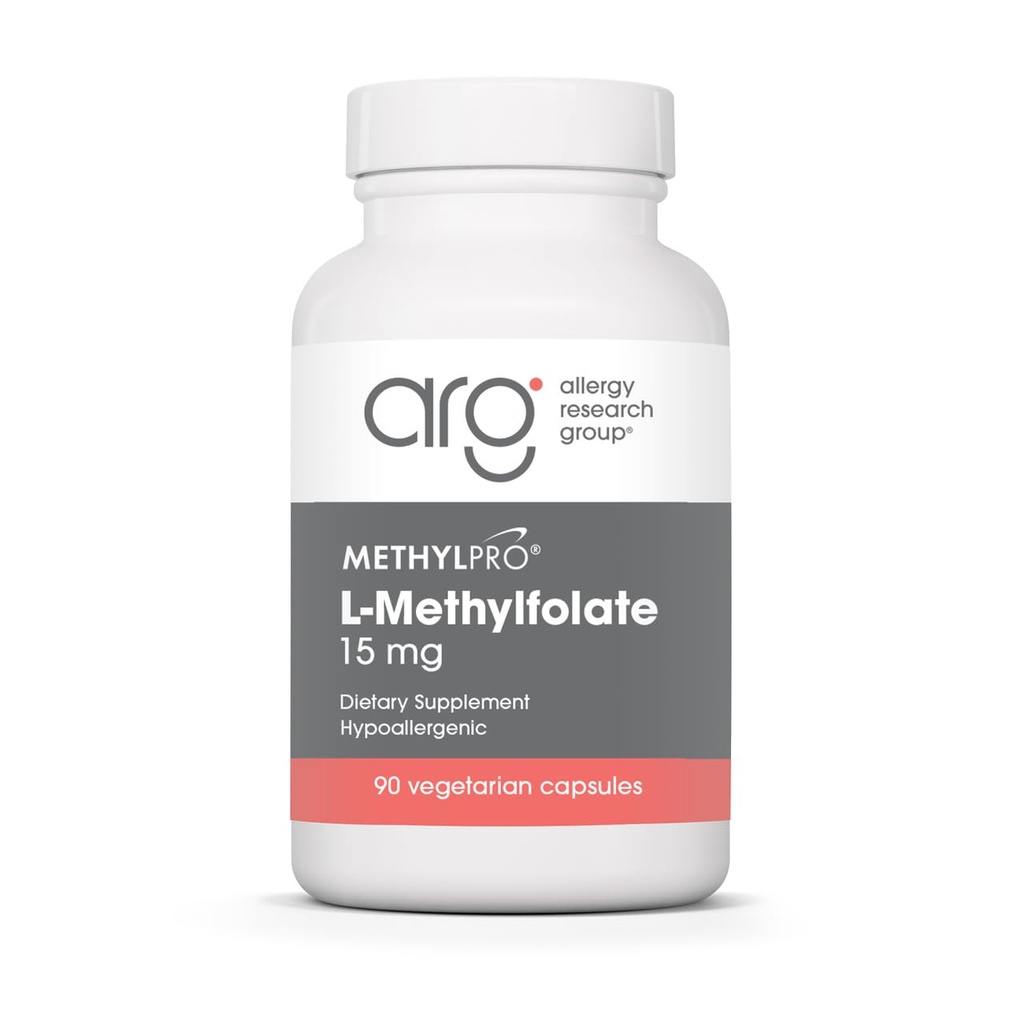 MethylPro L-methylfolaat 15 mg - Bio available Folaat Supplement for Brain Health & Neurotransmitter Support - Vegetarisch & hypoallergeen - 90 Servings - 90 Tel.