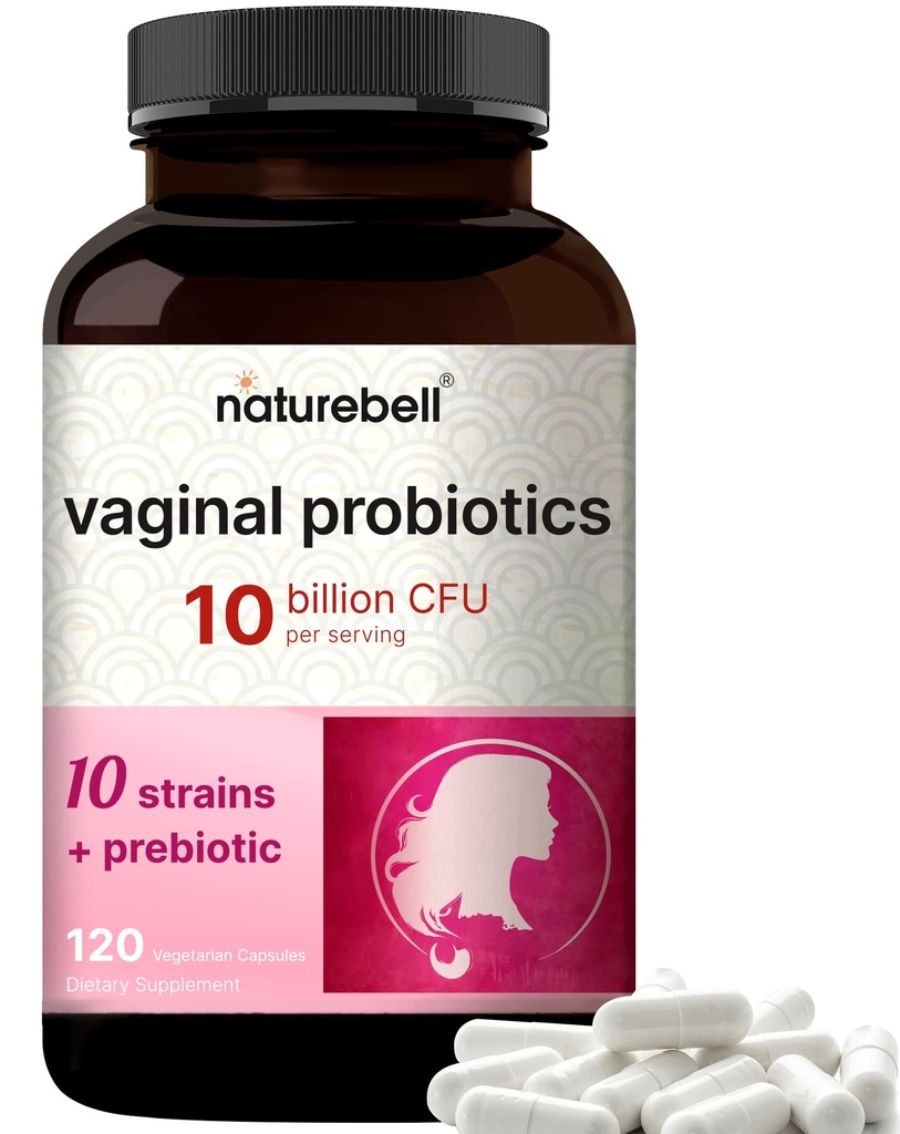 NatureBell Vaginale Probiotica voor vrouwen, 10 miljard CFU, 120 Veggie Capsules 
