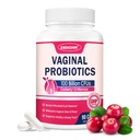 ZEBORA Vaginale Probiotica voor vrouwen 100 miljard CFUs, Probiotica voor spijsverteringsgezondheid & Vaginale pH-balans & urinetrekgezondheid, met biologische Cranberry & Prebiotica, 90 Veggie Capsules