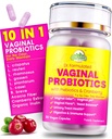 Probiotiques vaginaux pour les femmes avec prébiotiques et canneberges - Dr. Formulé Équilibre du pH féminin Supplément quotidien, soutient le contrôle des odeurs vaginales et la santé urinaire, 30 portions