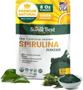 Sunlit Best Spirulina Powder Organic USDA - Chlorofyl, Fast Absorptie, Blue-Green Spirulina Algen, Raw Vegan Protein - Non-GMO, Glutenvrij Superfood Energy, Gut, Immune Support Supplement - 8 Oz