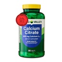 Citrate de calcium de Spring Valley 600 mg, 300 comprimés - Santé des os et des articulations + Sticker STS.