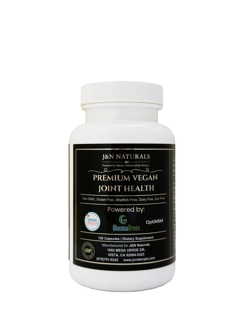 Vegan Glucosamine Chondroitin MSM Joint Support Supplement for Women and Men. Snow Mushroom Chondrotin Sulfate OptiMSM® Mobility, Cartilage & Flexibiliteit Ondersteuning Shellfish-Free, Non-GMO 120 Capsules