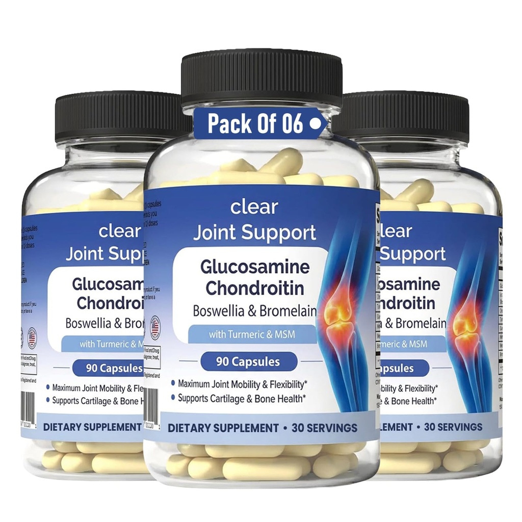 Glucosamine Chondroitin MSM met Kurkuma en Boswellia 540 Capsules 