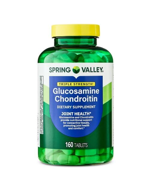 H4U Spring Valley Triple force Glucosamine Chondroïtine complément alimentaire comprimés pour la santé articulaire, 160 comte