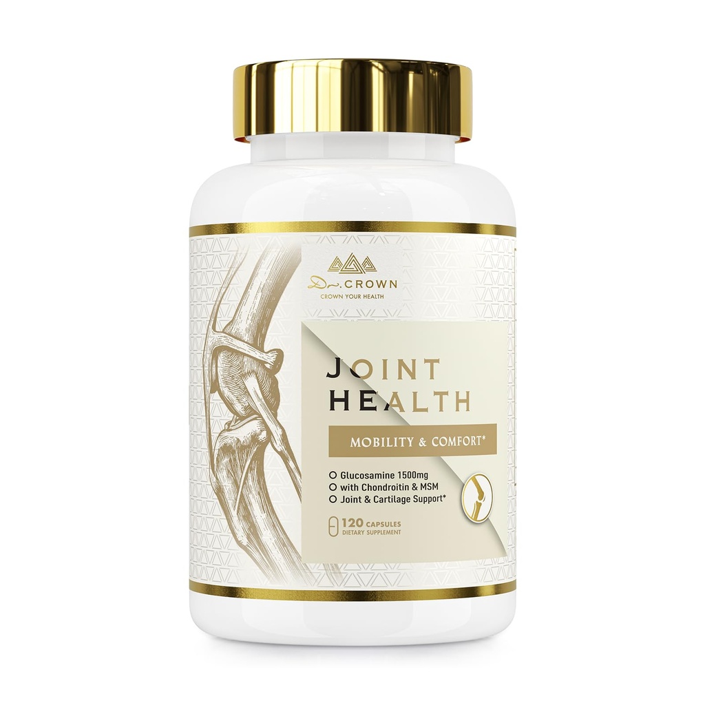 Joints Health Supplement, Glucosamine Chondroitin MSM - Joint Support Supplement for Women and Men with Turmeric, MSM &Boswellia, for Cartilage, Joint Health and Flexibiliteit - 120 Capsules
