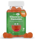 Maxi-Health Vitamine C Gummies met zink - Maxi-Health Vitamine C met zink voor kinderen en volwassenen - Ademhalingsondersteuning en Immuun Booster - Geen conserveringsmiddelen en kunstmatige smaken - 60 Fruit Shaped Gummies