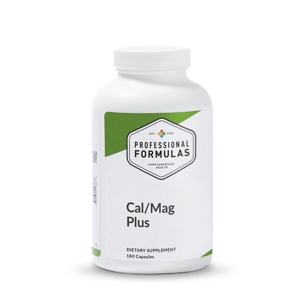 Formules professionnelles Cal/Mag Plus – Calcium, magnésium, vitamine D3 et Boron – Complexe minéral hautement absorbant pour une densité osseuse saine, fonction musculaire et métabolisme nutritif – 90 capsules