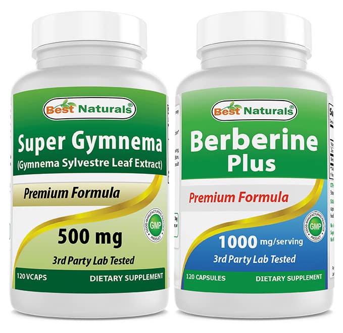 Extrait de Gymnema Sylvestre 500 mg & Berberine Plus 1000mg