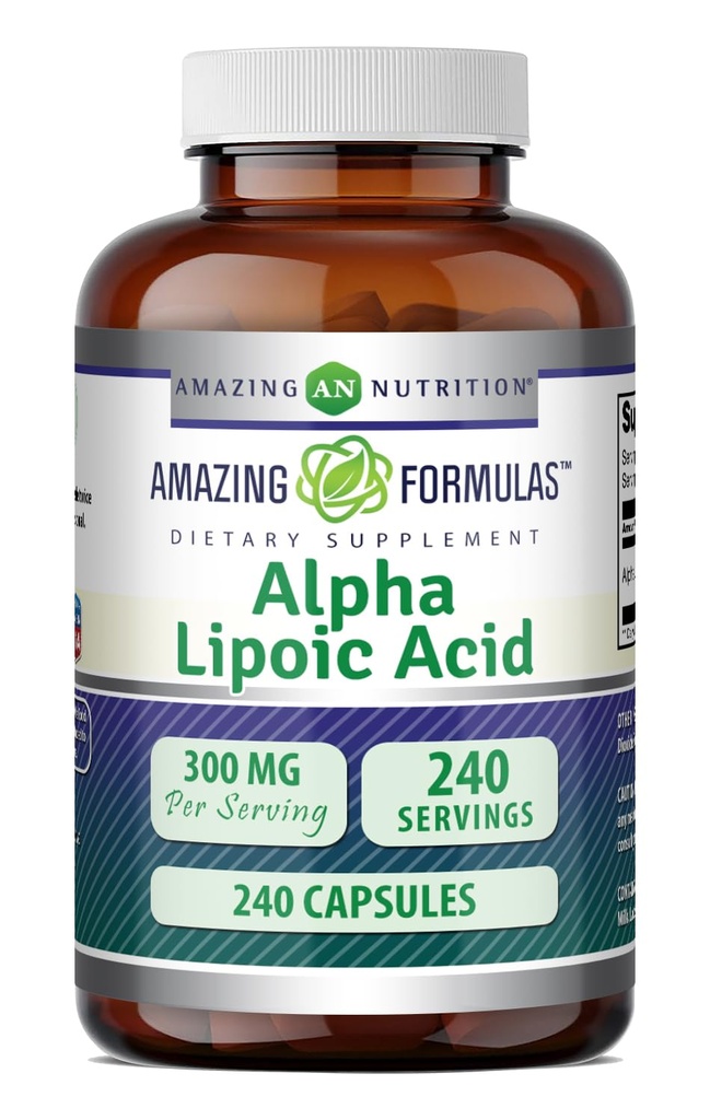 Amazing Formulas Alpha Lipoic Acid 300 mg Capsules Supplement 