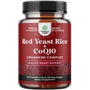 Red Gist Rice with CoQ10 Supplement - Advanced Healthy Heart & Healthy Cholesterol Levels Formula for Men & Women - Extra Strength Capsule with Red Gist Rice 1200 mg Capsules with CoQ10-240 Count