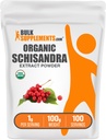 BulkSupplements.com Biologische Schisandra Extract Poeder - Schisandra Supplement, uit Schisandra Bessen, Kruidensupplement - Glutenvrij - 1g per portie, 100g (3.5 oz) (pakket van 1)