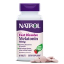 Natrol Melatonin 10mg Comprimés à dissolution rapide - Fraise, 60 Compte, Soutien au sommeil, Melatonine à dissolution rapide pour les adultes, 60 jours d'approvisionnement