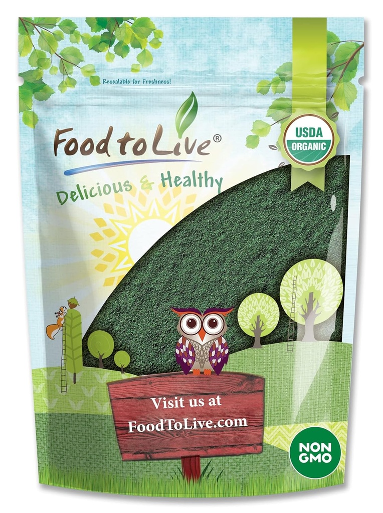 Food to Live Organic Spirulina Powder, 4 Pond 