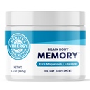 Vimergy Brain Body Memory* – Powers 5 Memory Types and 10 Benefits of Memory Function - Fast-Absorbing, only Three Ingredients - Non-GMO and Gluten Free - 1 Scoop for Ages 18+
