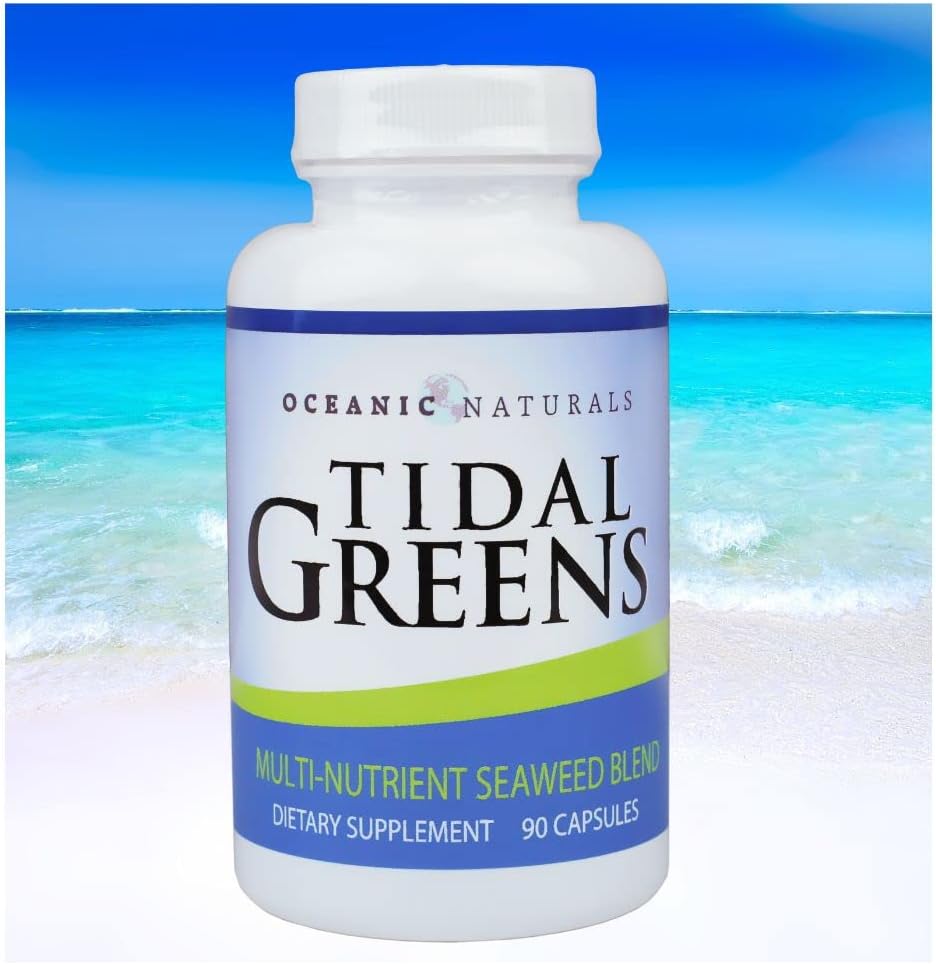 Getijde Groenen Zeewier Supplement Natuurlijke Bron van Jodium - Immune Ondersteuning Energie Welzijn - 90 Vegetarische Capsules