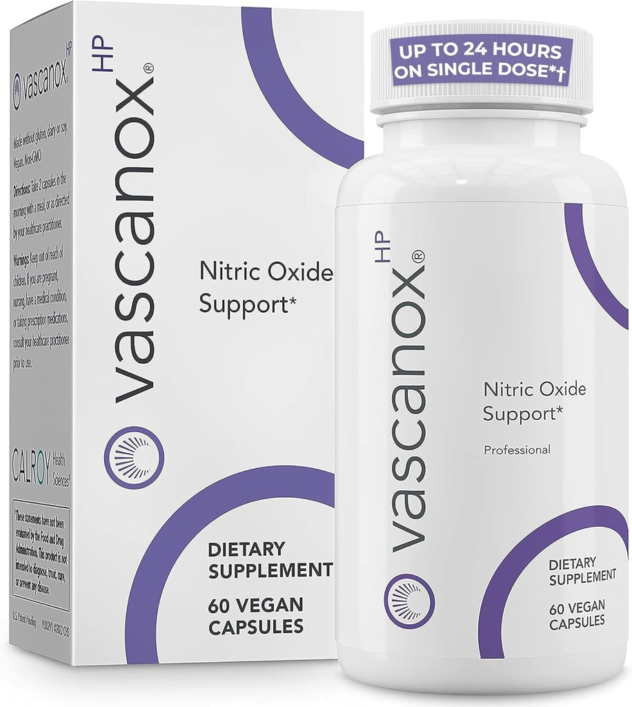 Vascanox HP - Next Generation Nitric Oxide Support - Tot 24 uur bij enkelvoudige dosis*+