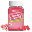 Collagen Gummies for Women & Men - Hydrolyzed Collagen Peptides Type I II III V X | 60 Cts with Biotin, Hyaluronic Acid & Vitamins C D B12 A E | Boost Skin Hair Nails, Bone, Digestive & Immune Health