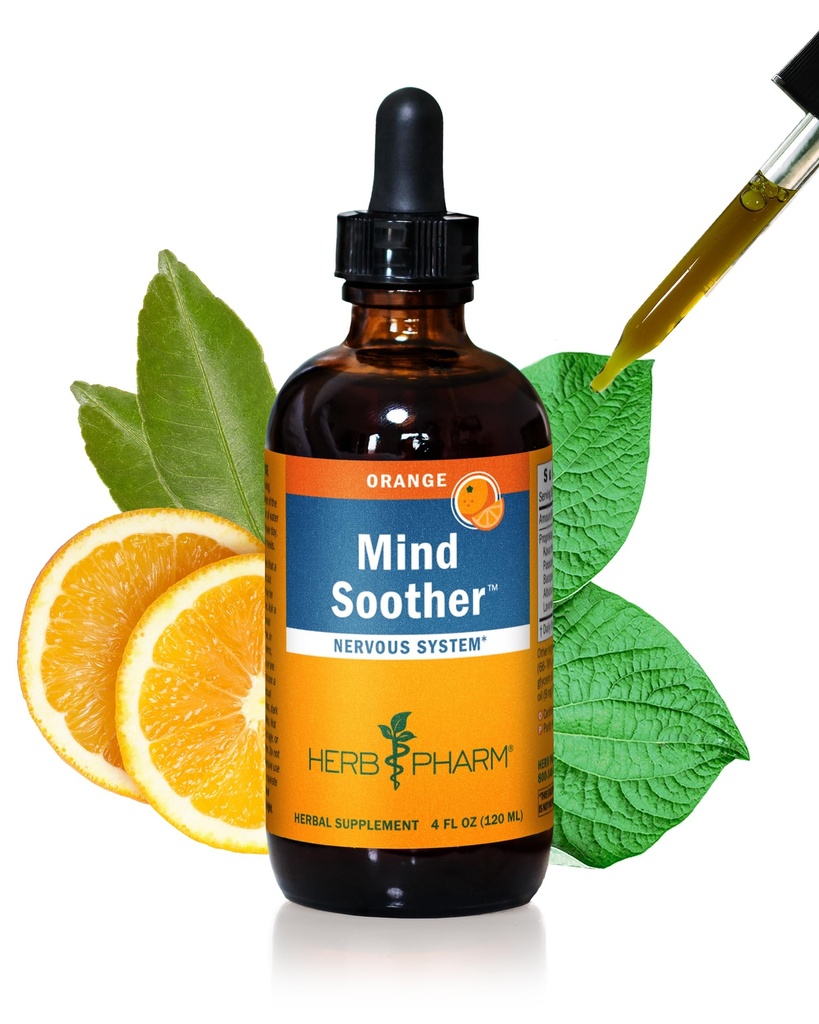 Herb Pharm Anxiety Sother Formule à base de plantes liquides avec extrait de kava et huile essentielle de basilic saint pour un support d'anxiété léger et occasionnel* - 4 Ounce