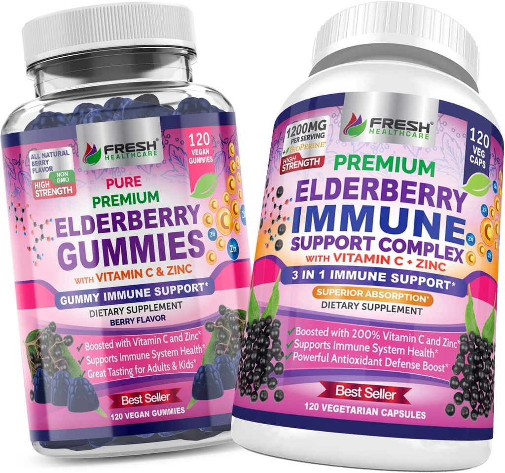 FRESHARE Vlierbes Gummies en Vlierbes Immune Support Complex
