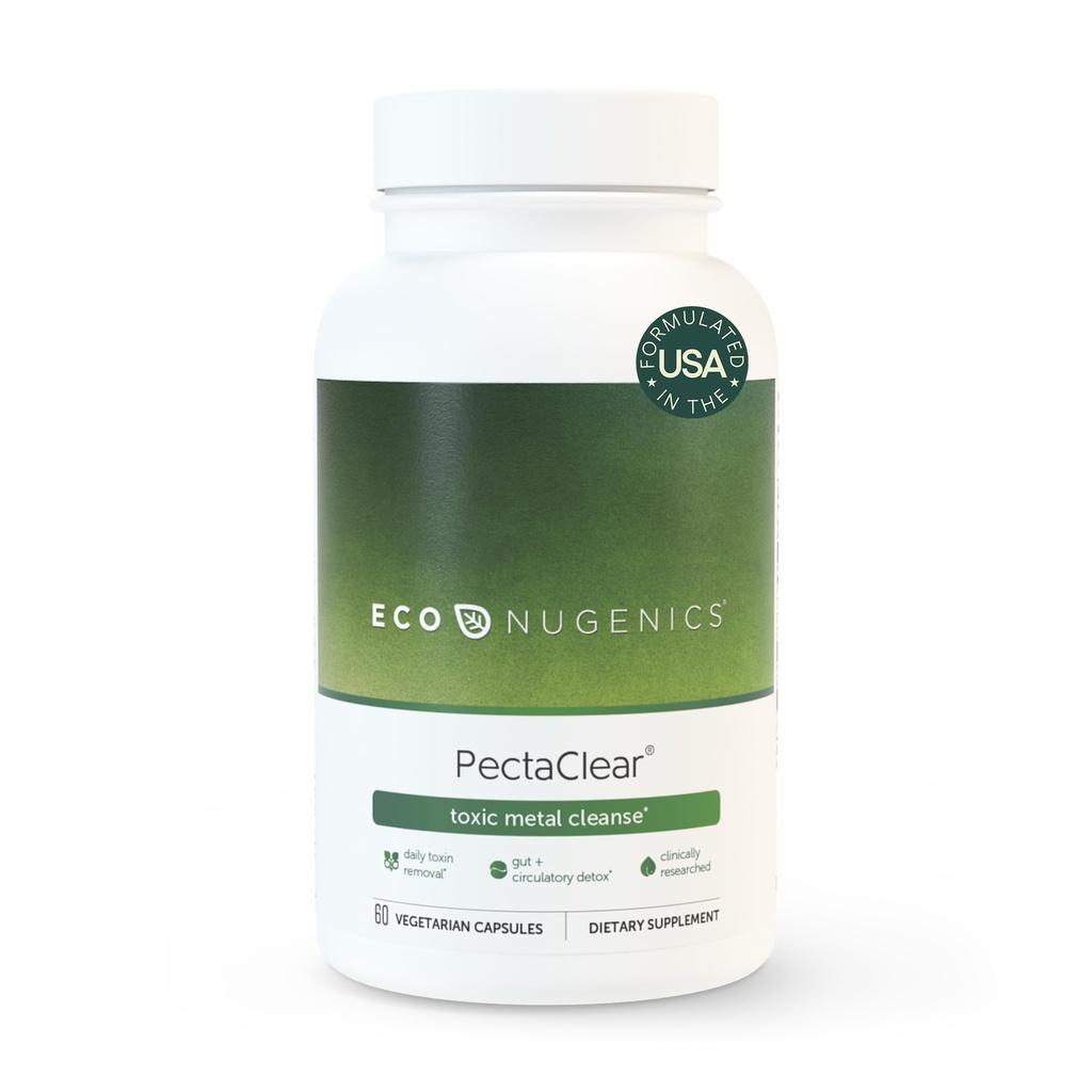 EcoNugenics PectaClear Detox Supplement for Toxic Metal Cleanse 