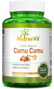 NurteeVit 100% Biologische Camu Camu Capsules 500mg - Vitamine C,Verpakt met Vitaminen en Mineralen (90 Tel)