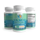 Yemayá Organic Sea Moss Capsules, Bladderwrack, Burdock Root Complex | Sea Moss Capsules Organic Formula With Bladderwrack & Burdock Root - Skin, Thyroid & Digestion Support - 60 Pcs