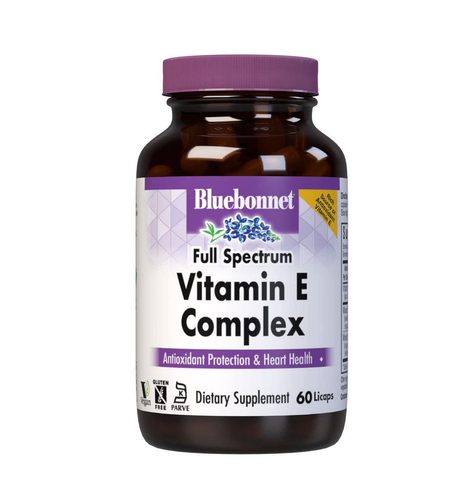 Bluebonnet Natural Full Spectrum Vitamine E Complex - 60 Licaps