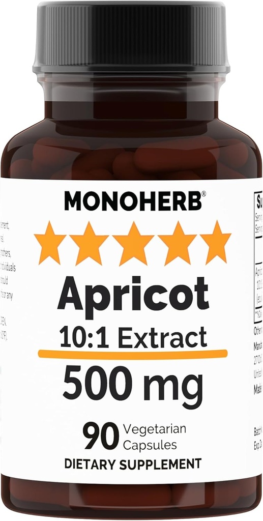 MONOHERB Abricot Extract 500 mg - 90 Vegetarische capsules