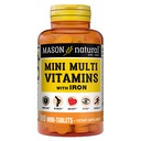 MASON NATURAL Mini Multi Vitamins with Iron, Vitamins A, C, D, E, B1, B2, B3, B6, B12, Folate and Calcium for Overall Health, 1 Year Supply