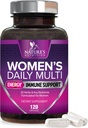 Multivitamin for Women - Complete Multi Vitamin with Vitamins A, C, D, E, B6, B12, Zinc, Calcium & Magnesium, Womens Daily Multimineral Supplement for Hair Skin and Nails Health Support - 120 Capsules