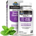 Garden of Life Dr Formulated Multi+ Brain Health, Fermented Liposomal Multivitamin + Lutein & Zeaxanthin, Vitamin D3 & Probiotics - Memory & Focus Support, Digestive & Immune Health, 30 Capsules