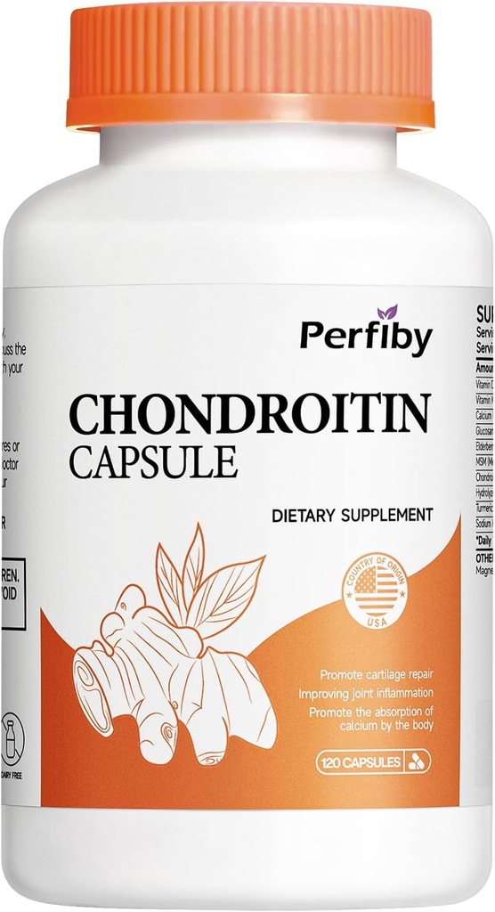 Glucosamine Chondroitine en MSM met Vlierbessenextract - Gezamenlijke ondersteuning & Immune Health Supplement, 120 capsules, 60 dagen levering