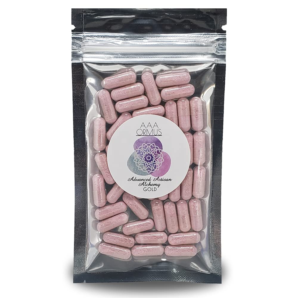 ORMUS Gold - Colloïdale Gold Capsules Vegan - Monoatomic Gold Ormus - The Philosopher's Stone - 45 Count Bag