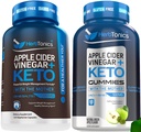 Herbtonics Apple Cider Vinegar Capsules met Keto BHB - Ondersteunt spijsvertering, Detox, en Metabolisme voor vrouwen en mannen, Sugar-Free, Keto Formule.