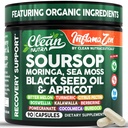 Clean Nutra Soursop Supplement Moringa Sea Moss Black Seed Oil Berberine Turmeric Resveratrol Quercetin Greens Bitters Boswellia Bitter Melon Burdock Root Antioxidant Support 90 Capsules