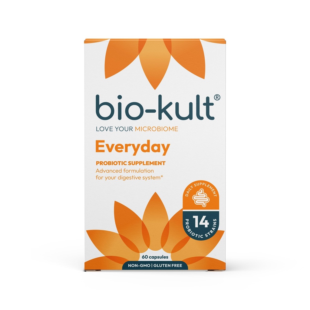 Bio-Kult Gut Health Probiotic Supplement, 14 Strains, Probiotica voor vrouwen en mannen, Immune Support, Digestieve Gezondheid, Houdbaarheid, Non-GMO en Glutenvrije, Capsules, 60 Tellen (pakket van 1)