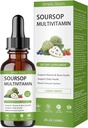 Simply Sours Organic Soursop Graviola Extract Drops - 5000mg Pure Leaf & Fruit Liquid Supplement, Sugar-Free Gluten-Free, 2 fl oz (60 Servings)